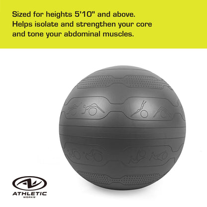 75Cm Yoga Ball, Anti-Burst, Exercises Poses Embossed