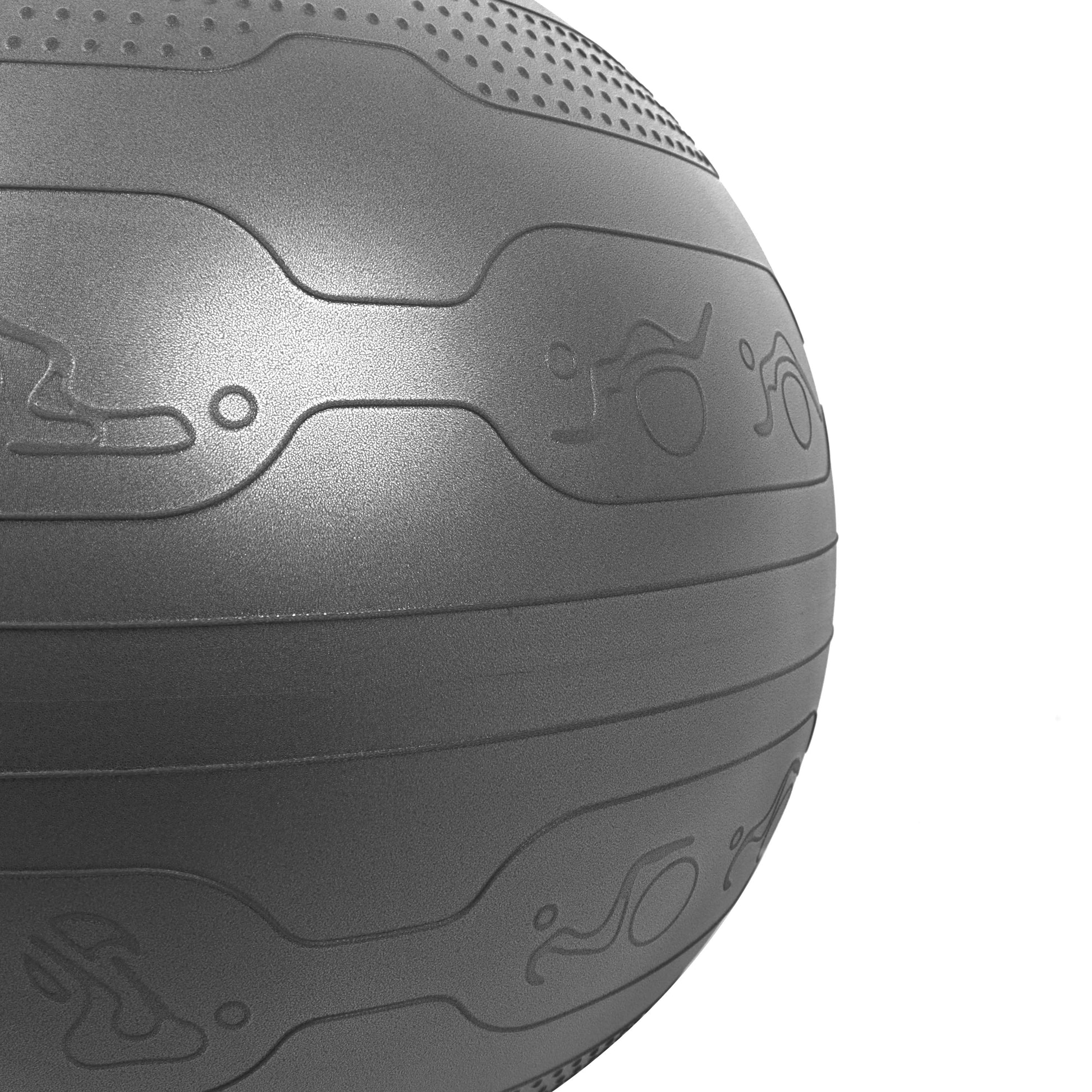 75Cm Yoga Ball, Anti-Burst, Exercises Poses Embossed