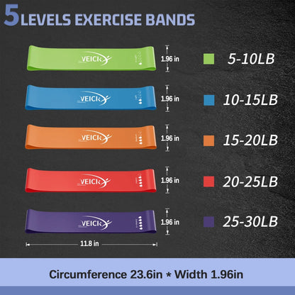 Resistance Bands, Exercise Bands, Workout Bands, Resistance Bands for Working Out with Handles for Men and Women, Exercising Bands for Strength Training Equipment at Home