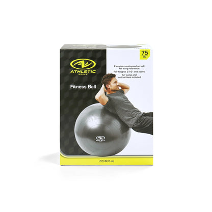 75Cm Yoga Ball, Anti-Burst, Exercises Poses Embossed