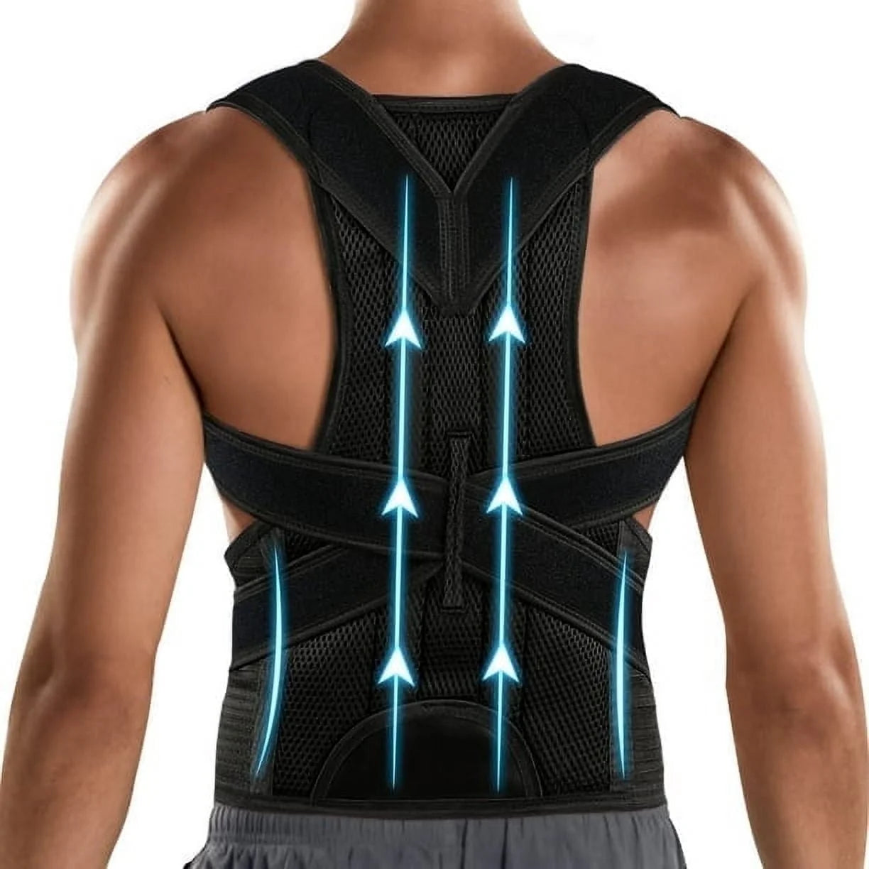 Posture Corrector for Men & Women - Back Brace for Lumbar Support and Upright - Breathable Back Straightener - Posture Improve and Neck, Back, Shoulder Pain Relieve
