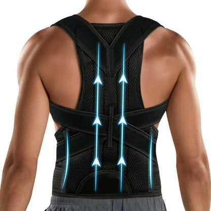 Posture Corrector for Men & Women - Back Brace for Lumbar Support and Upright - Breathable Back Straightener - Posture Improve and Neck, Back, Shoulder Pain Relieve
