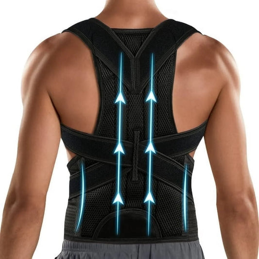 Posture Corrector for Men & Women - Back Brace for Lumbar Support and Upright - Breathable Back Straightener - Posture Improve and Neck, Back, Shoulder Pain Relieve