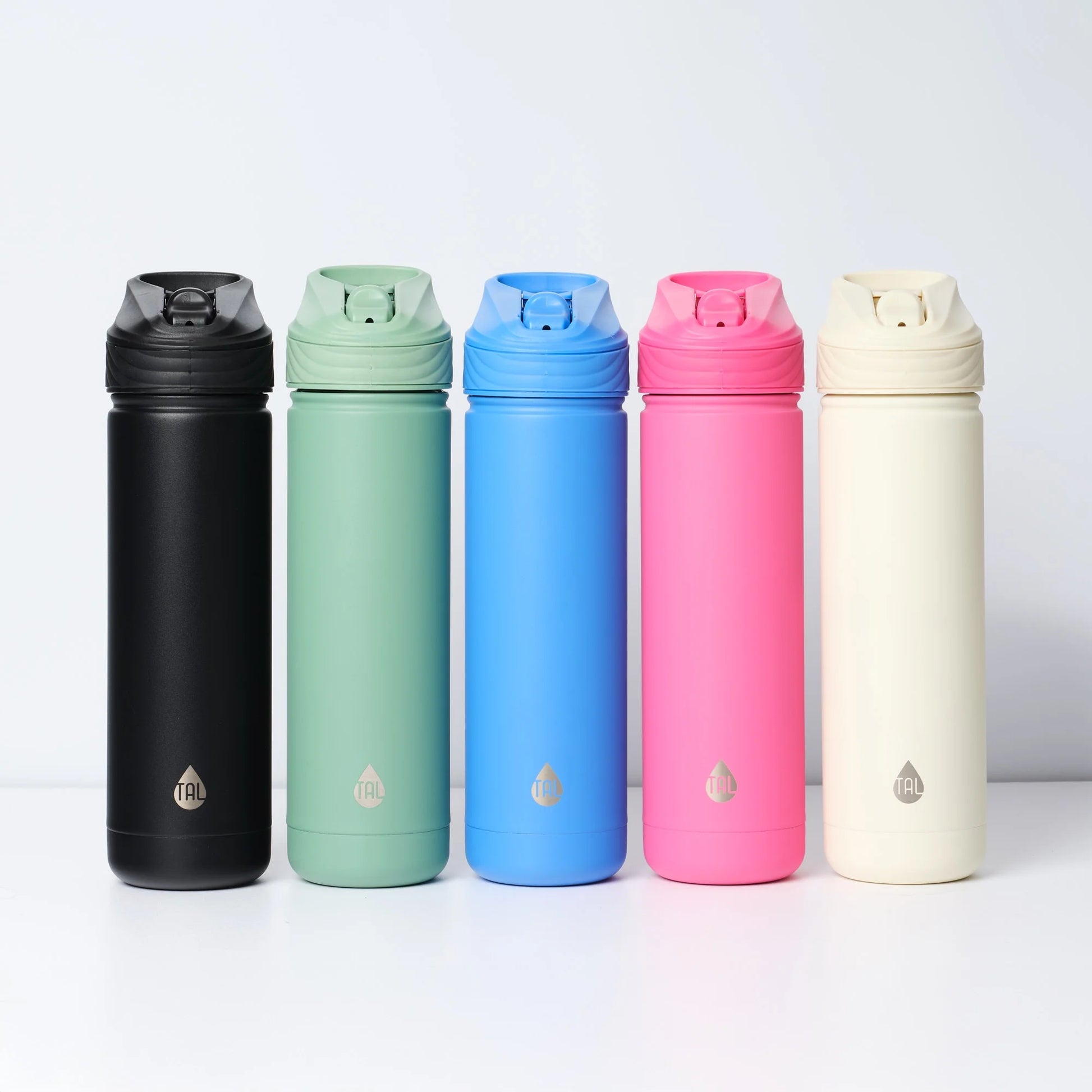 Stainless Steel Ranger Water Bottle with Easy Sip Straw 26Oz, Black