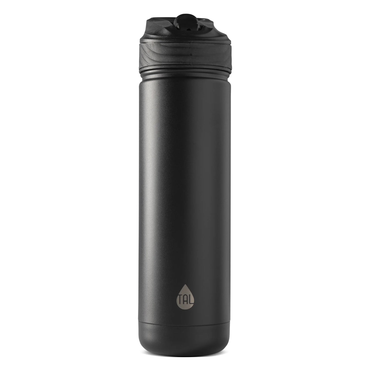Stainless Steel Ranger Water Bottle with Easy Sip Straw 26Oz, Black