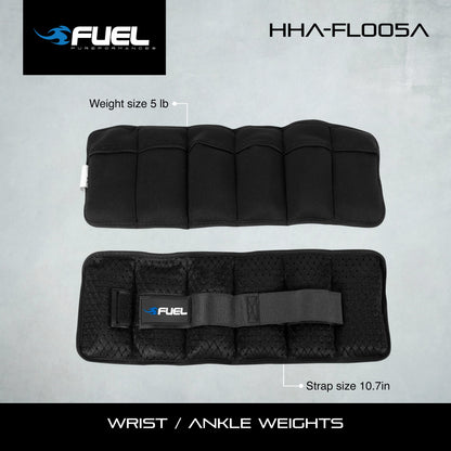 Fuel Pureformance Adjustable Wrist/Ankle Weights, 2.5-Pound Pair (5 Lb Total)
